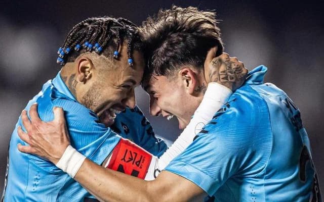 Neymar brilha e garante vitória do Santos sobre o Juventude, tirando o time da zona de rebaixamento. Reprodução: iG Esporte