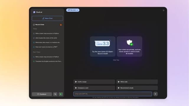 Como usar o Duck.ai para acessar IAs anônimas