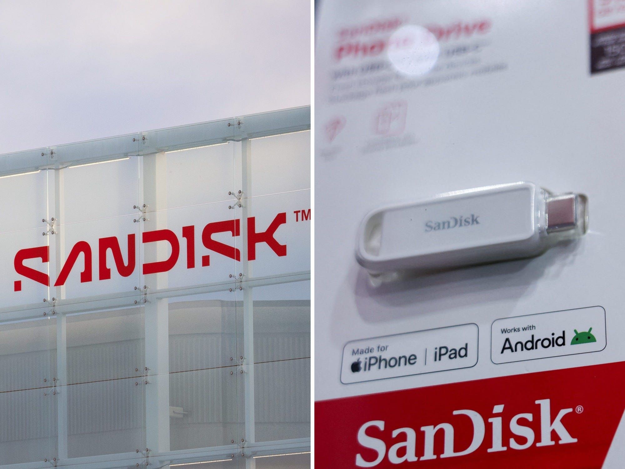 What's the deal with Sandisk, the S&amp;P 500-leading stock up more than 550% this year? - Foto: Business Insider