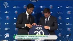 Messi reencontra o PSG no confronto entre Inter Miami e o clube francês na Copa do Mundo de Clubes.; Legenda da imagem. Reprodução: Globo