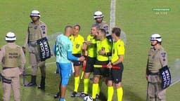 Flaco López celebra empate do Palmeiras contra o Vitória no Campeonato Brasileiro.; Reprodução: Globo