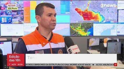 Ciclone extratropical chega à Grande SP com chuva forte e ventos de até 100 km/h. Legenda da imagem. Reprodução: Retorno do item 11