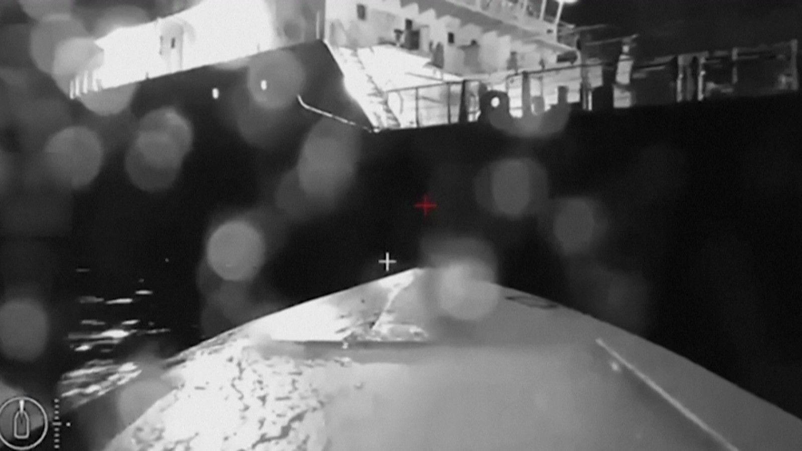 Drones sobre terminal de petróleo no sul da Rússia, segundo Moscou.. Reprodução: Oglobo