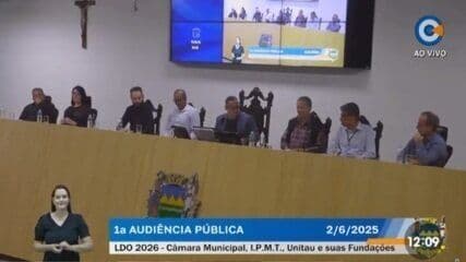 Prefeito de Taubaté sanciona projeção orçamentária de R$ 1,6 bilhão para 2026.; Reprodução: Globo