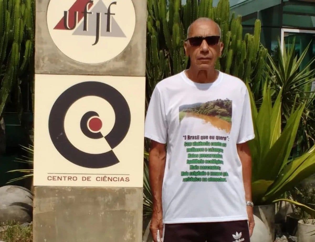 Militar da reserva Manoel Ferreira, agredido na 31ª Companhia da PM, Juiz de Fora. Reprodução: Retorno do item 11