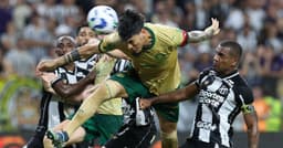 Gustavo Gómez marca o gol da vitória, se tornando o zagueiro com mais gols na história do Palmeiras. Reprodução: Terra
