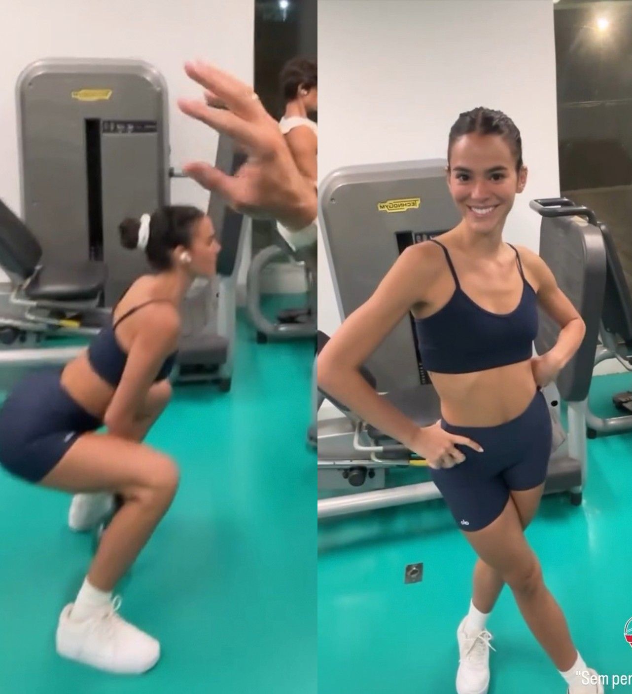 Bruna Marquezine retoma treinos ao retornar ao Brasil após viagem com Shawn Mendes. Reprodução: Gshow