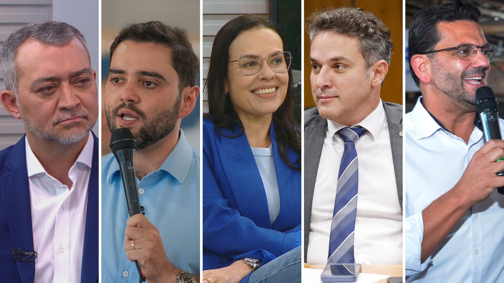 Cinco pré-candidatos ao governo do RS e o quadro de alianças partidárias.. Reprodução: G1