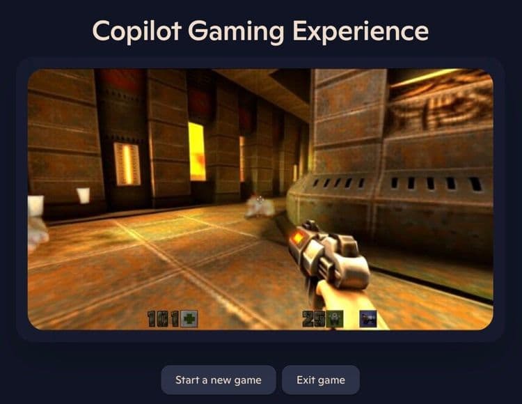 Microsoft lança uma versão jogável de Quake II para navegador como demonstração de tecnologia. Reprodução: TechCrunch